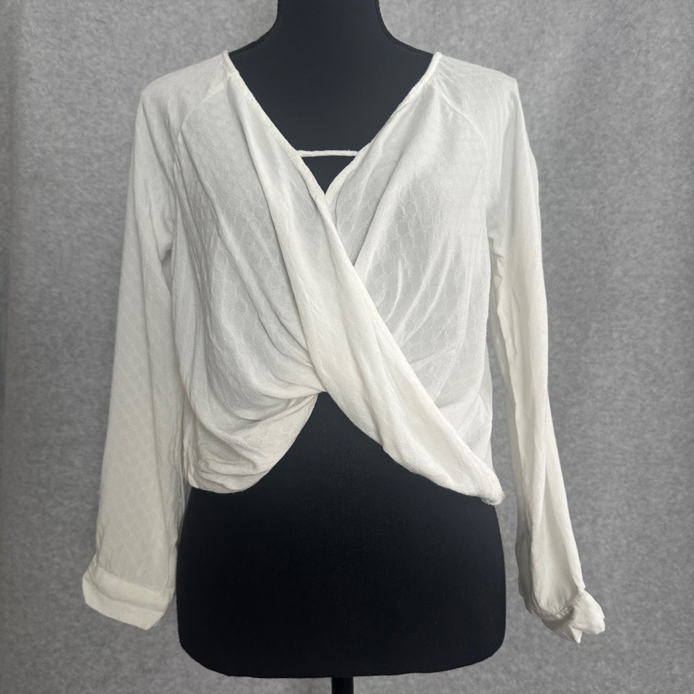 Urban Outfitters Twist Crossover Wrap Front XS Top Boho Etherial Fairy